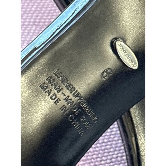 Tony Bianco Fiesta Low Heels in Black Patent 6 New with box Womens Sandals - Picture 11 of 15